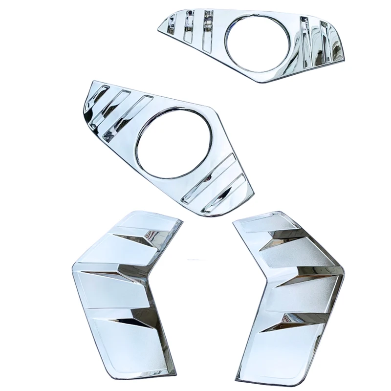 Подходит для Toyota Rav4 2019 2020 ABS Хромированная передняя противотуманная фара крышка