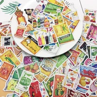 158pcs cute food and drinks sticker for diary books photo album decoration foods adhesive stickers self made diy stationery