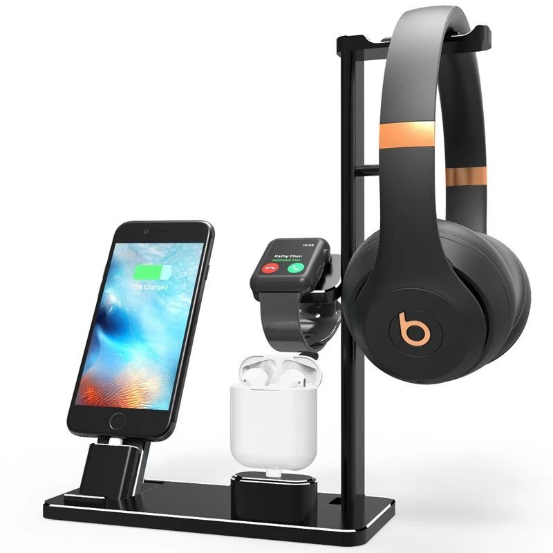 Headphone Stand with USB Charger Desktop Gaming Headset Holder Hanger Charging Station Suitable for DJ Wireles | Электроника