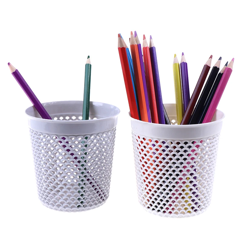 

1PC Multifunctional Pen Pot Makeup Brush Holder Desktop Rubbish Storage Basket
