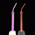 Сменный высокочастотный инструмент для ухода за кожей лица со стеклянной трубкой, неоновая сменная Форсунка для ухода за кожей лица с аргоном