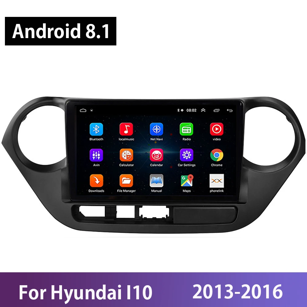 Android 8 1 автомобильный Радио мультимедийный плеер для Hyundai I10 2010 2013 правый руль GPS