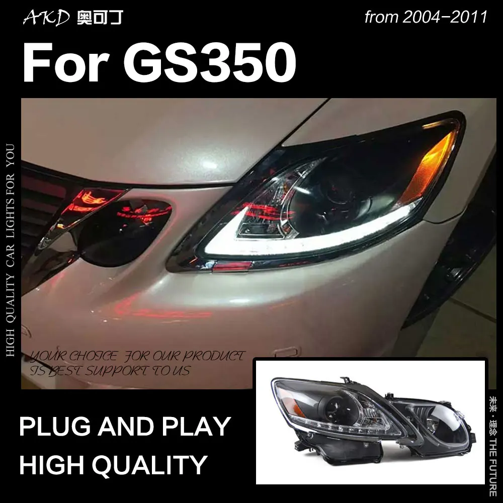 

Car Styling Headlights for Lexus GS350 LED Headlight 2004-2011 GS300 Head Lamp DRL Signal Projector Lens Automotive Accessories
