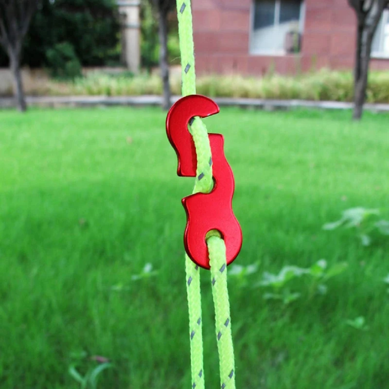 6 шт. алюминиевый сплав Guyline шнур регулировочный тент для кемпинга палатки