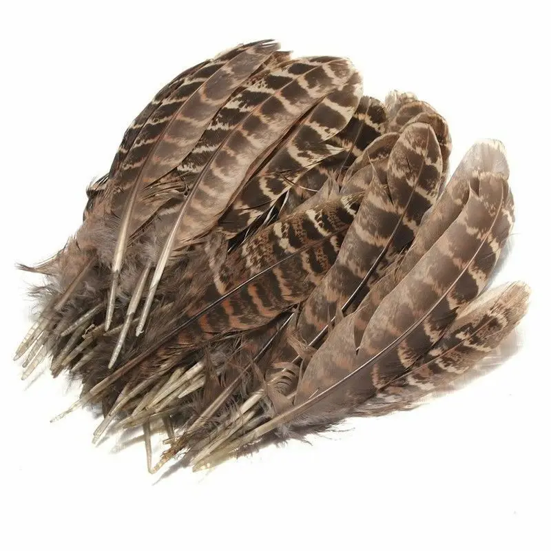 

50PCS Hen Pheasant Wing Feathers For Wedding Millinery Art Craft Clothing