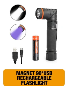 Светодиодный фонарь EverBrite, тактический фонарь, перезаряжаемый через USB, фонарь с 18650 батареей в комплекте, супер яркий, IP65, водостойкий