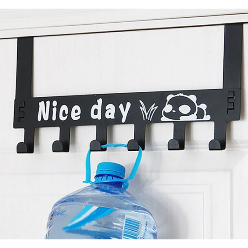 

Kitchen Wall Key Hanger Key Holder Wall Coat Rack Door Hanger Metal Wall Hanger With 6 Hooks Storage Holder