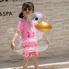 Надувное сиденье для плавания с симпатичной прозрачной уткойкруг для плавания для маленьких детей самый популярный инструмент для плавания среди детей. Специальный