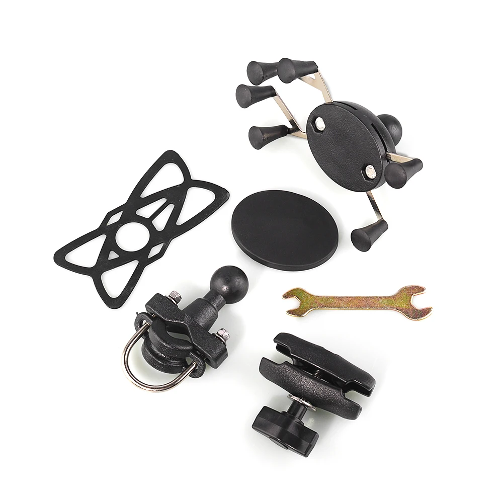 

Universal Bike Handlebar Motorcycle Phone Mount Camera Holder Grips Adjustable Bracket for 3.5 inches - 6.5 inches phone