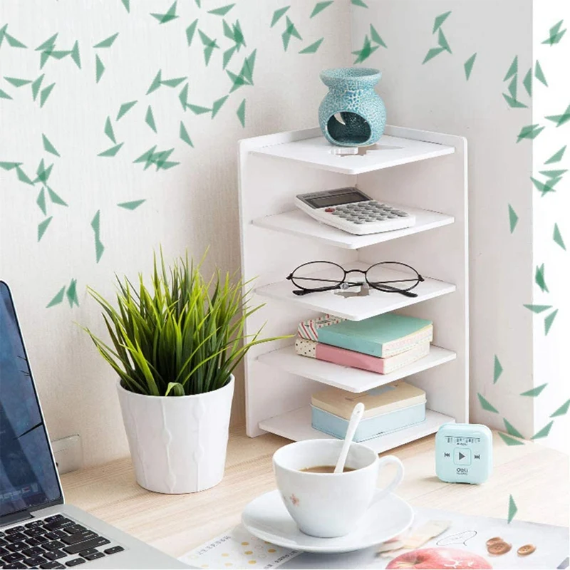 

Bookshelf for Desktop Storage - Desktop Bookcase Student Dorm Room Desktop Bookshelf Organizers