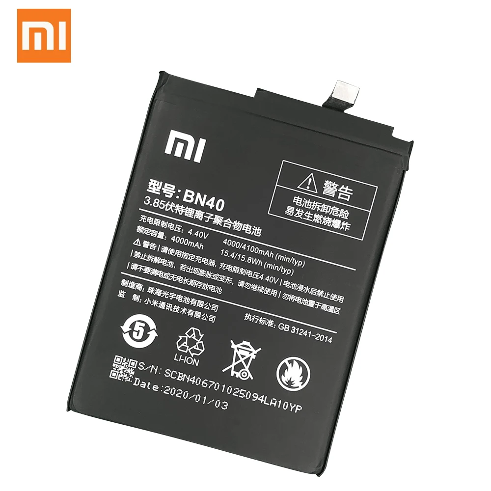 Оригинальная запасная батарея для Xiaomi Redmi 4 Pro Prime 3G RAM 32G ROM Edition Redrice Hongmi BN40