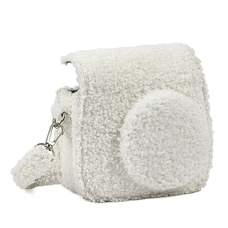 Мягкий короткий плюшевый чехол Instax Mini 8/8 +/9 сумка для камеры Fujifilm мгновенная