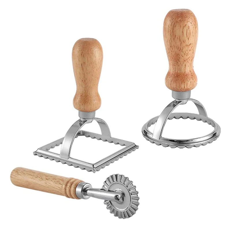 

Biscuit Lace Molds Ravioli Stamp Cutter,Embossed Baking Tool Dessert,Pasta,Dumplings,Lasagna,Wonton,Pastry