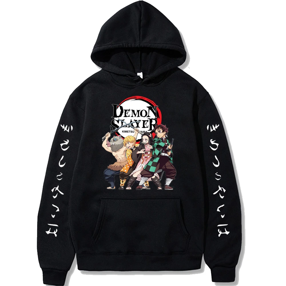

Hot Anime Demon Slayer Women Hoodies Streetwear Pullovers Sweatshirt Teens Fashion Autumn Winter Hip Hop Hoodie Tops Clothes