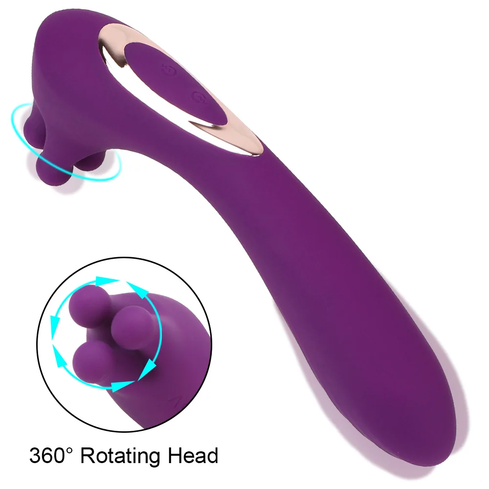 9 скоростей вагинальный клиторальный массажер G Spot женский мастурбатор 360 °