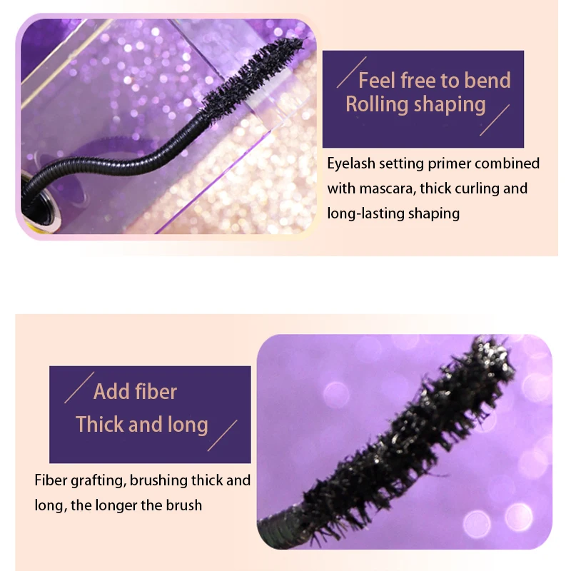 Объемная тушь для ресниц NOVO Curly Twist водостойкая Удлиняющая Тушь густые черные