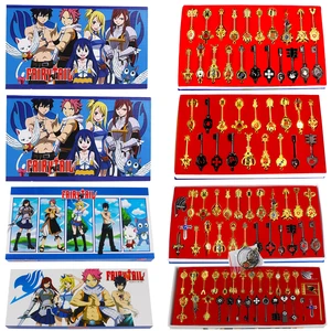 4 стиля волшебный Хвост Люси Небесный Зодиак Дух Ворота ключи ожерелье кулон 4-10 см