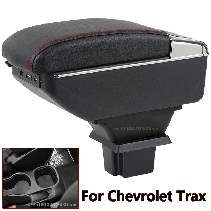 

Аксессуары для Chevrolet Trax Tracker, кожаный подлокотник для Шевроле, центральная консоль, подлокотник для рук 2014 2019
