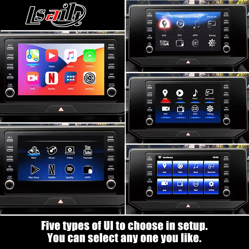 4 ГБ Lsailt CarPlay и Android мультимедийный интерфейс для Toyota Harrier 2018-2021 навигационная