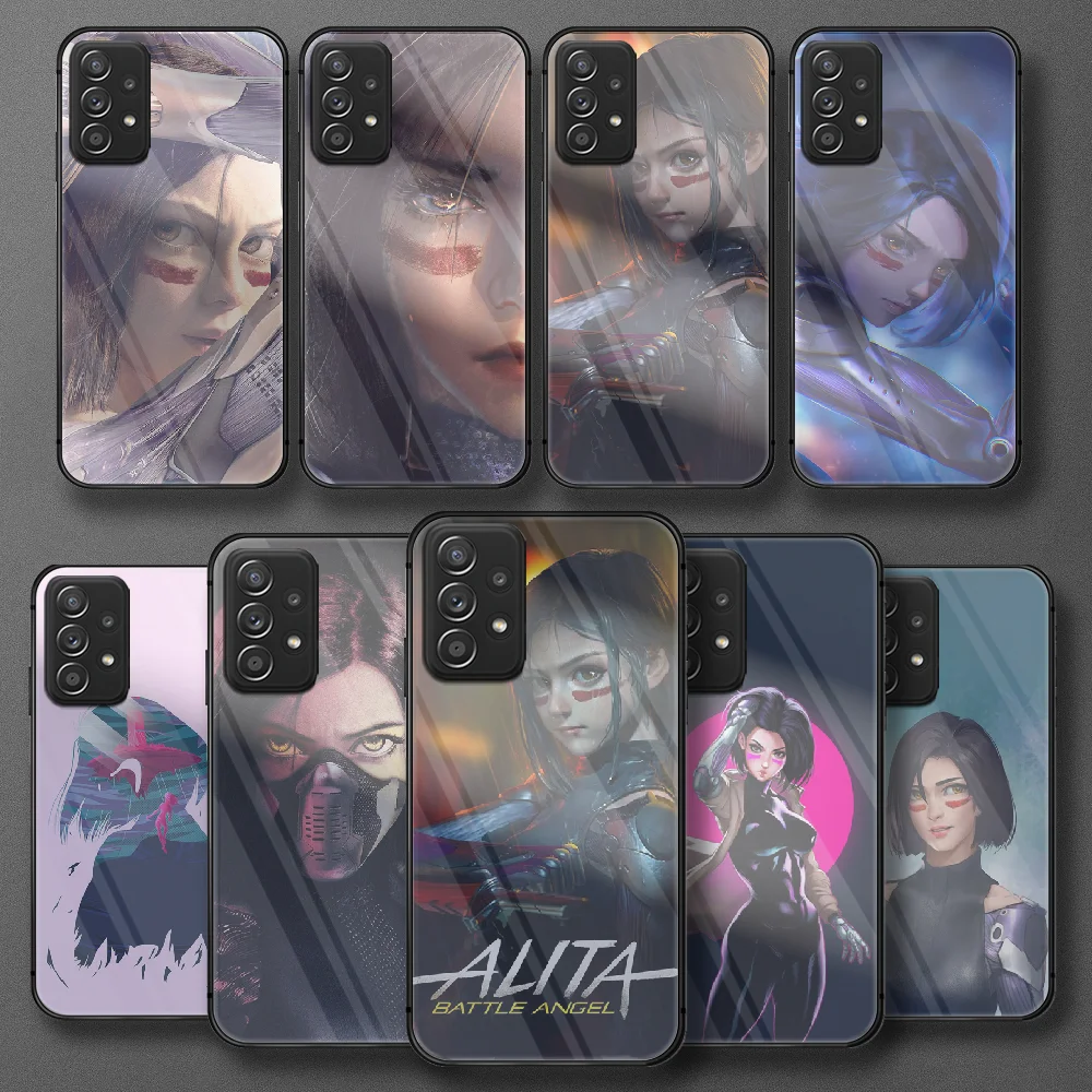 

Goddess Of Battle-Alitas Tempered Glass Phone Case Cover For Samsung Galaxy A M 10 12 20 21 30 31 40 50 51 52 70 71 72 E S Etui