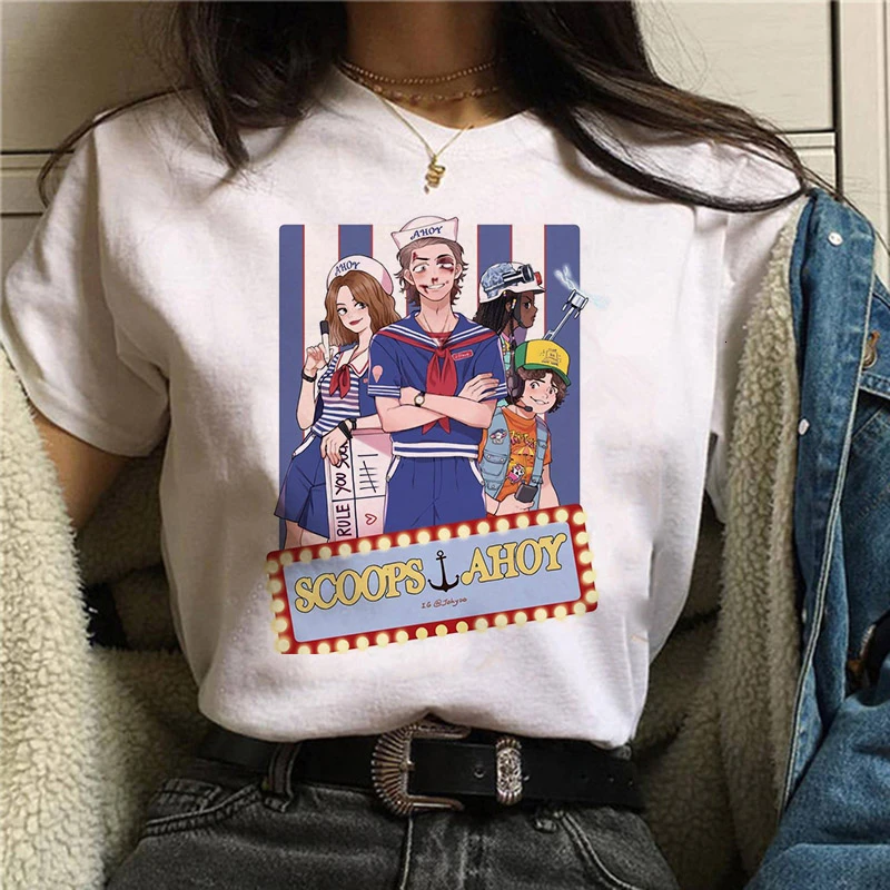 Stranger Things season 3 T Shirt Women Upside Down Tshirt Eleven Female Graphic grunge T-shirt femme tee Shirts funny clothing