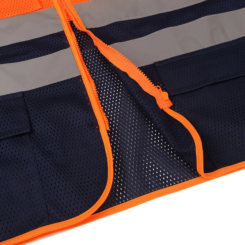 Светоотражающий жилет для мужчин с высокой видимостью сетчатый дышащий