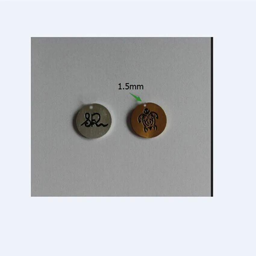 V притягивает 100 шт/партия цепь из нержавеющей стали круглые ожерелья подвески