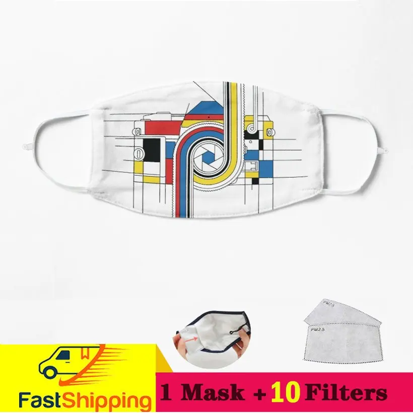 

35mm Composition Work Camera Bot 6000 String Photography Mascarilla Dust-Proof Mouth Cover Washable Reusable Mouth