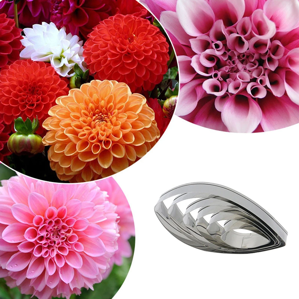 Роза форма резак для украшения торта инструменты 1 комплект из нержавеющей стали