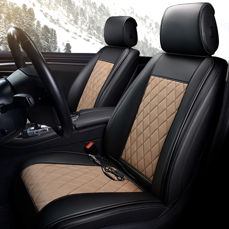 Car Heating Cushion Auto Covers for Jeep Compass 2007 2017 2018 Grand Cherokee Xj 2011 Patriot Renegade Wrangler Jk Tj | Автомобили и