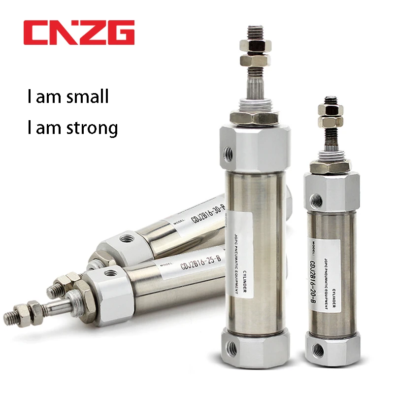 Пневматический цилиндр cdj2B10 тип мини Двойное действие один стержень 10 мм 16