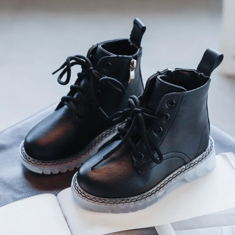 Детские Ботинки Martin в британском стиле Новинка осени 2020 короткие ботинки для