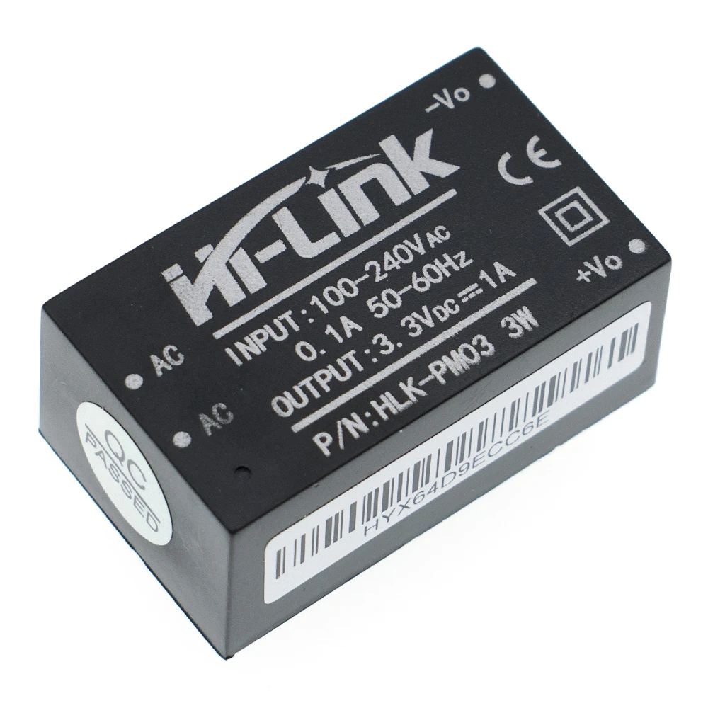 10 шт. HLK-PM03 3 Вт AC-DC 220 В до понижающий модуль питания Buck Интеллектуальный бытовой