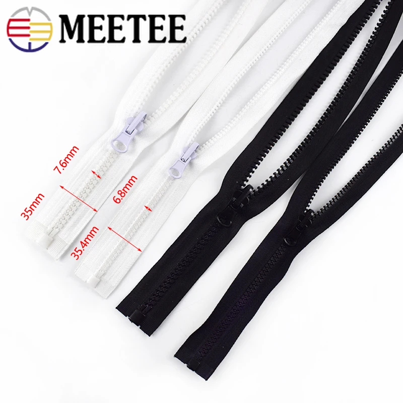 Открытый слайдер Meetee 5 #8 # из смолы двухсторонний вращающийся на молнии для пальто