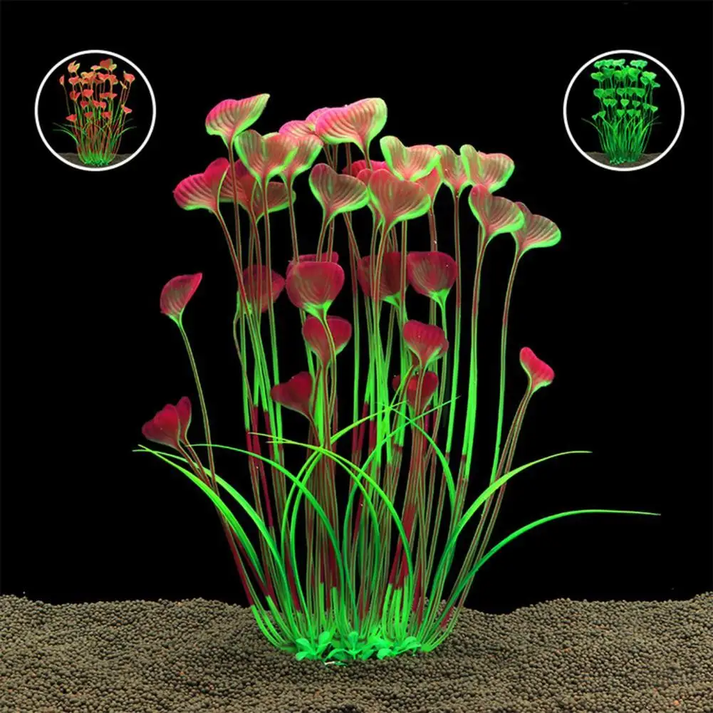 

40% Hot Sales!!! Fake Aquatics Plants Simulation Decor Accessories Vivid Color Miniature Water Grass Ornament for Aquarium