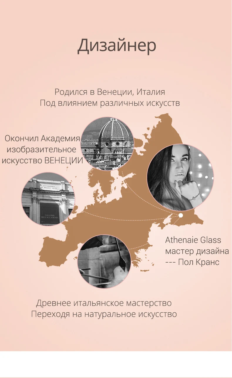 ATHENAIE подлинные 925 пробы серебряные граненые золотые муранские стеклянные амулеты бусины для оригинального DIY браслета ожерелья