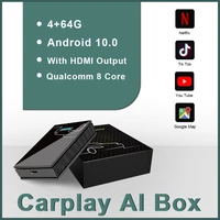 hdmi smart android 10 0 wireless carplay ai box 464g support netflix android box car multimedia player wireless carplay box
