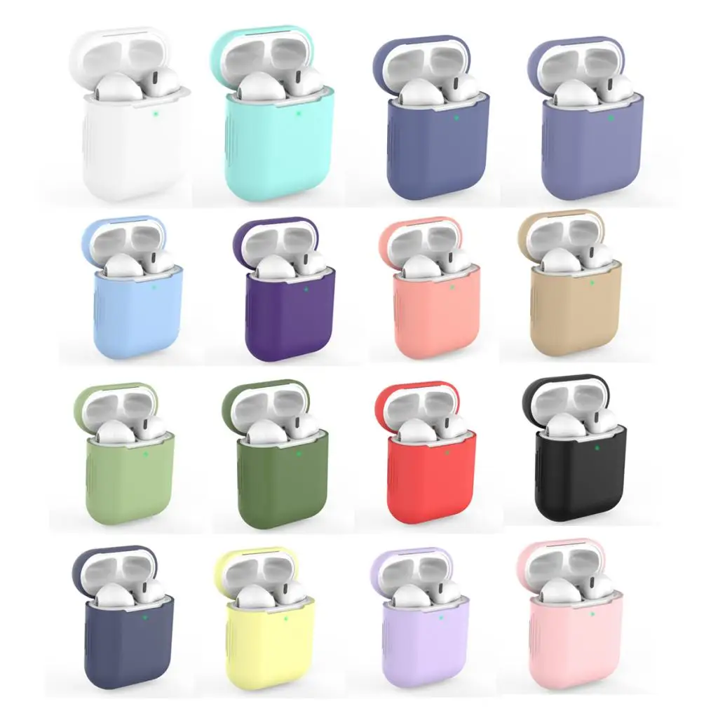 Силиконовый чехол для Apple 1 и 2 защитный наушников|Аксессуары наушников| |