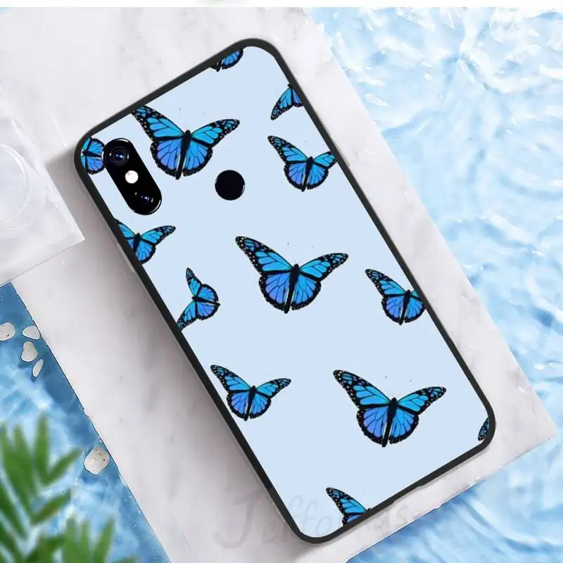 

beautiful butterfly Phone Case For Xiaomi Mi A1 A2 5 6 6PLUS 8 9 SE Lite MIX 2 2S MAX 2 3 Pocophone F1