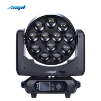 2pcs led zoom moving head 12x40w rgbw 4in1 9 50 angle lyre 19x15w wash beam light dmx stage dj party equipment event show hall