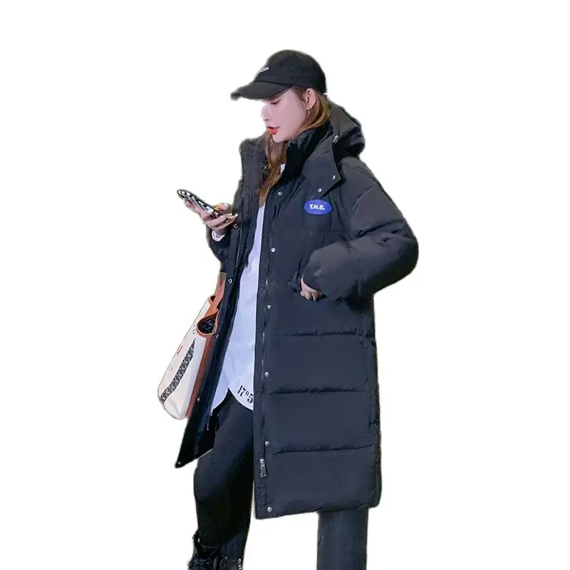 Mid-Length Coats Women New Coats Women Winter 2022 Polyester Fiber Parkas Korean Fashion Slim Down Cotton Jacket Female Jacket