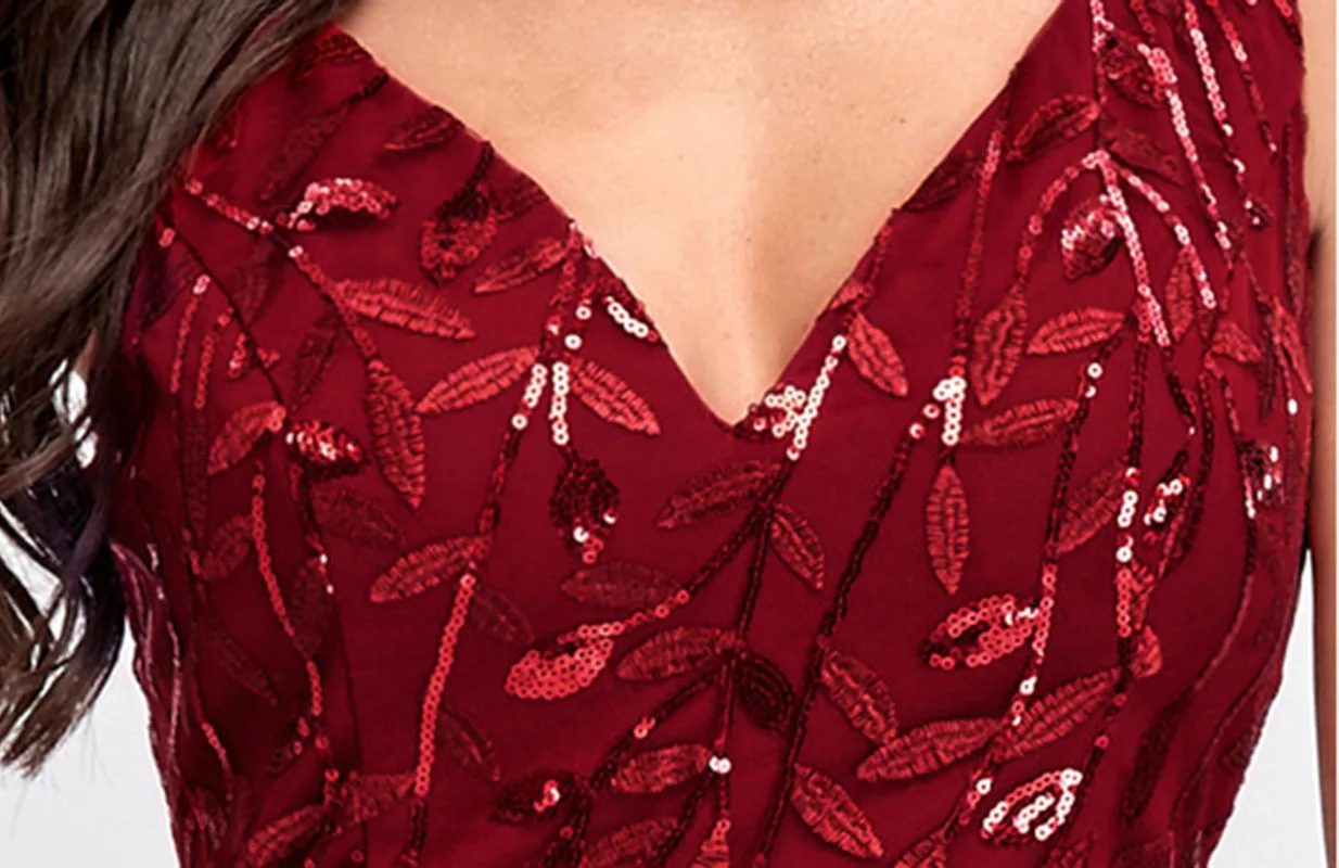 Цветочный кружевной тюль плиссированное платье для выпускного с пайетками