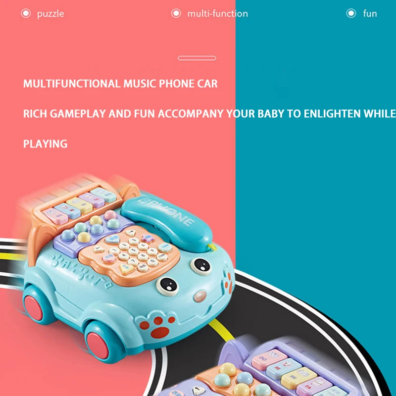 

Детский новый пазл, многофункциональная музыкальная игрушка на телефон, детская игрушка для раннего развития, детская игрушка телефона, ма...