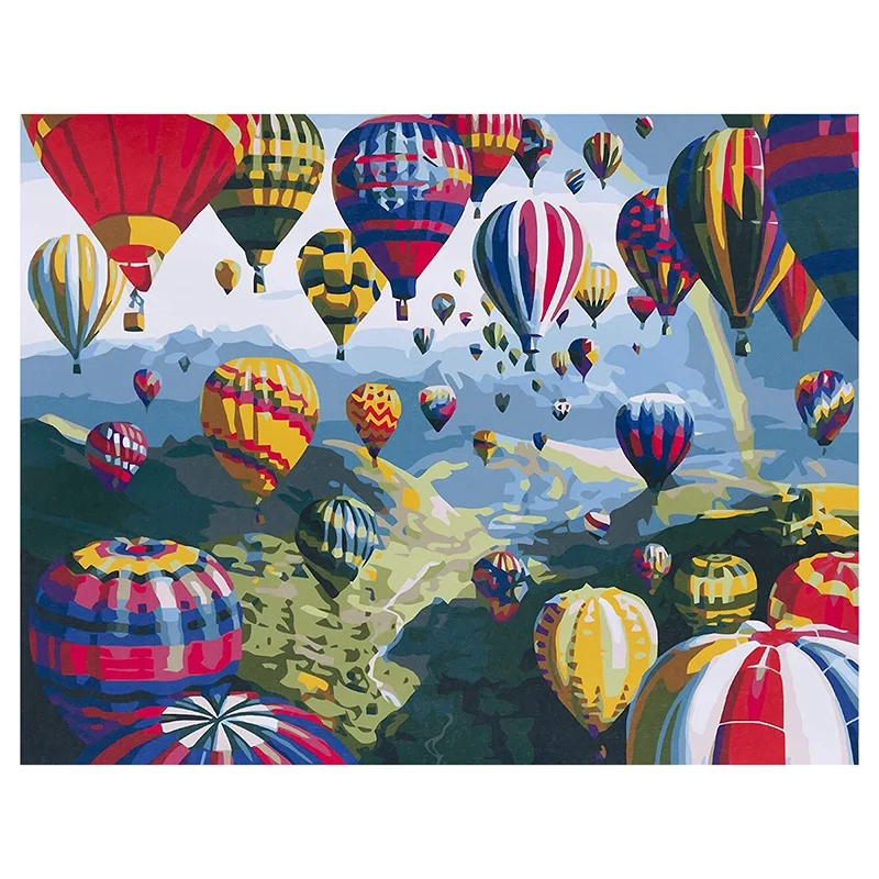 

Набор для рисования по номерам для взрослых, Ранняя краска для взрослых начинающих-воздушный шар