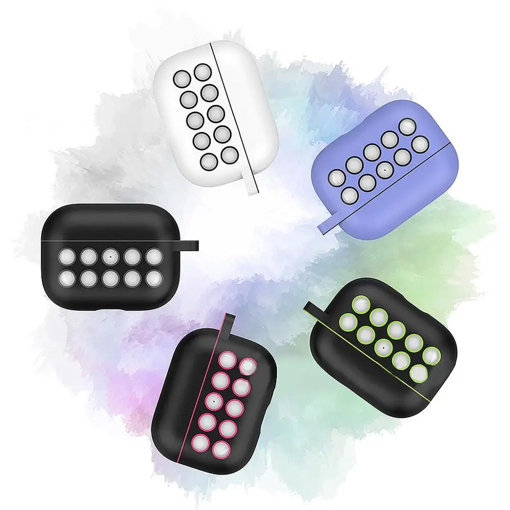Чехол для Apple AirPods Pro 2019 защитный силиконовый чехол с беспроводной зарядкой bluetooth