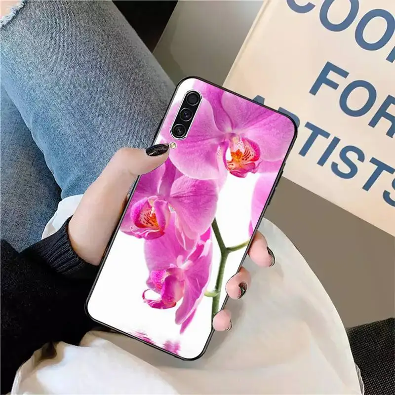 

Orchid Flowers Colorful Phone Case For Samsung galaxy S 9 10 20 A 10 21 30 31 40 50 51 71 s note 20 j 4 2018 plus