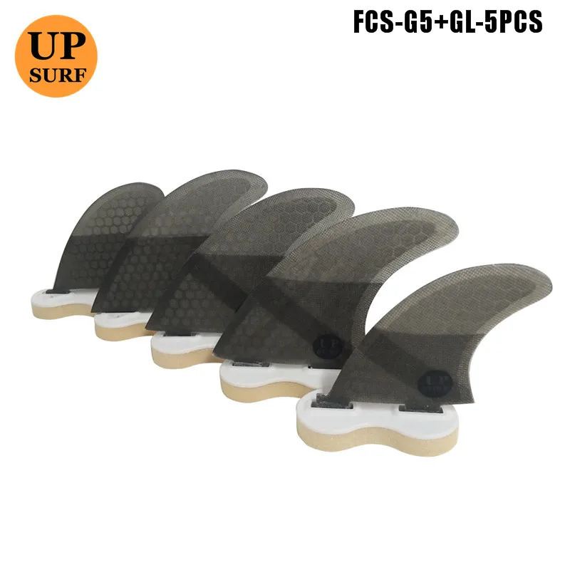 Upsurf логотип FCS плавники G3/G5/GL с винтами и ключ плавники сумка для серфинга сотовый плавник Стекловолокна Плавники FCS Quilhas плавники