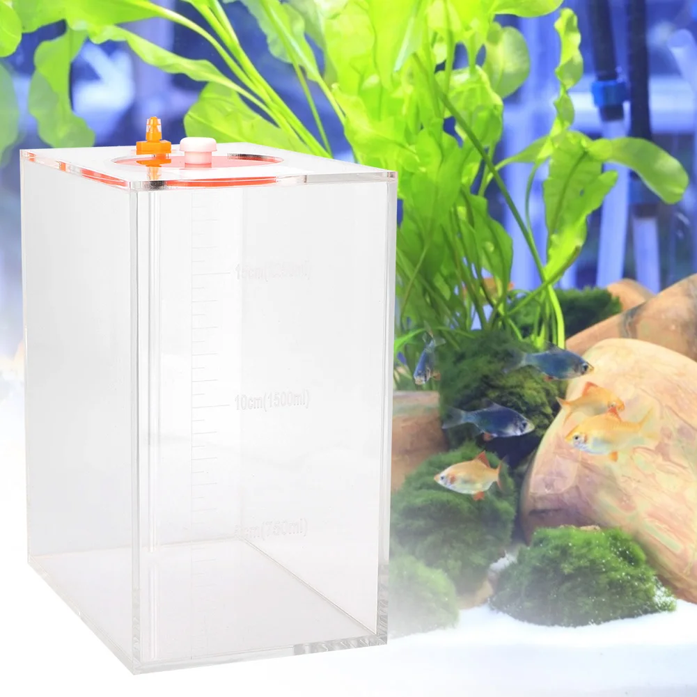 

Transparent Acrylic Dosing Pump Store Reservoir Barrel Titration Tank Holder Container Tank Aquarium 2.5L/4.5L