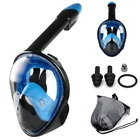 Маска для подводного плавания, панорамный вид, противотуманная утечка, подходит для GoPro