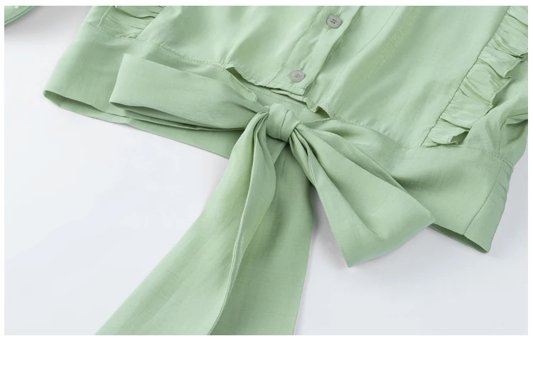 Рубашки с круглым вырезом на осень и лето новинка 2019 кружевная шифоновая блузка